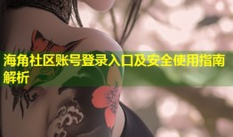 海角社区账号登录入口及安全使用指南解析