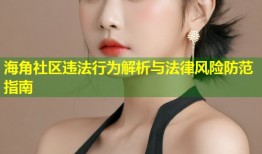 海角社区违法行为解析与法律风险防范指南
