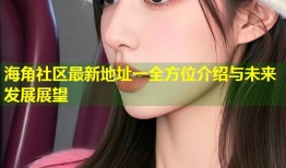 海角社区最新地址一全方位介绍与未来发展展望