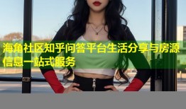 海角社区知乎问答平台生活分享与房源信息一站式服务