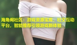 海角阁社区：游戏资源宝库，社交互动平台，智能推荐引领游戏新体验