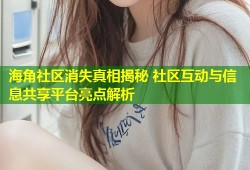 海角社区消失真相揭秘 社区互动与信息共享平台亮点解析