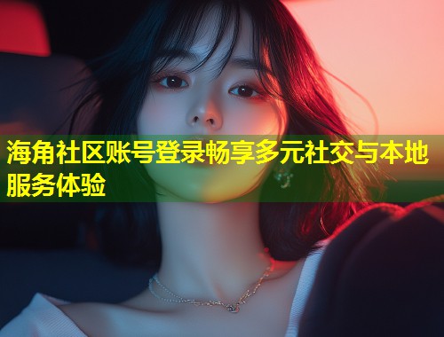 海角社区账号登录畅享多元社交与本地服务体验